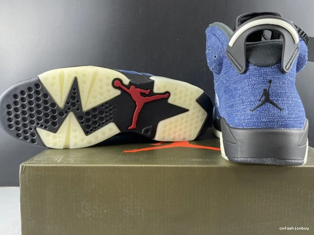 Jordan Washed 6 Air CT5350-401 Denim 1116